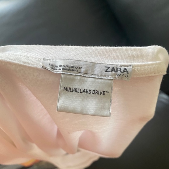 Zara Mulholland Drive white T-shirt size USA XL - Picture 4 of 4